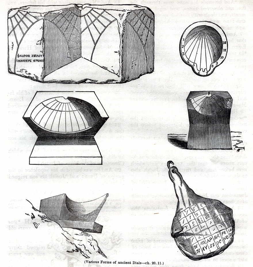 Various Forms of Ancient Sun Dials